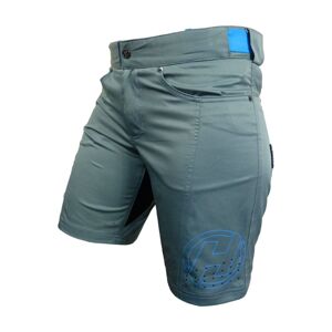 HAVEN Cyklistické nohavice krátke bez trakov - AMAZON LADY - šedá/modrá 2XL