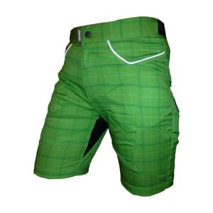 HAVEN Cyklistické nohavice krátke bez trakov - PEARL II - zelená 2XL