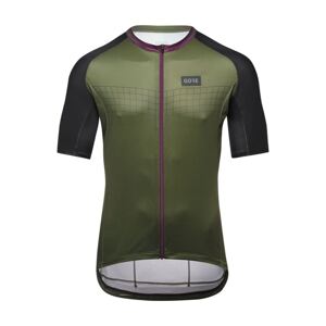 GORE Cyklistický dres s krátkym rukávom - GRID FADE 2.0 - zelená/fialová