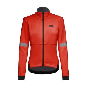 GORE Cyklistická zateplená bunda - TEMPEST WMN - oranžová