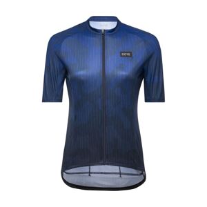 GORE Cyklistický dres s krátkym rukávom - RAIN CAMO WMN - modrá