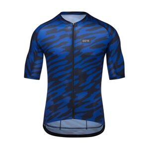 GORE Cyklistický dres s krátkym rukávom - SPIRIT ORGANIC - modrá/čierna
