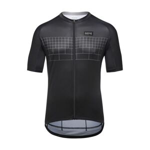 GORE Cyklistický dres s krátkym rukávom - GRID FADE 2.0 - čierna/šedá XL