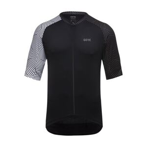 GORE Cyklistický dres s krátkym rukávom - C5 - biela/čierna 2XL