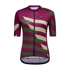 GORE Cyklistický dres s krátkym rukávom - SIGNAL CHAOS - fialová/šedá L