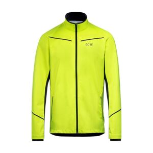 GORE Cyklistická vetruodolná bunda - R3 PARTIAL GTX - žltá/čierna 3XL