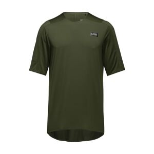 GORE Cyklistický dres s krátkym rukávom - TRAILKPR - zelená XL