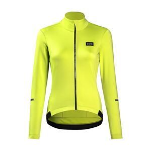 GORE Cyklistický dres s dlhým rukávom zimný - PROGRESS THERMO WMN - žltá 42