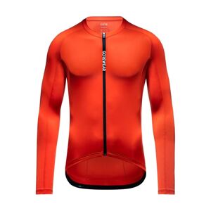 GORE Cyklistický dres s dlhým rukávom zimný - SPINSHIFT - červená L
