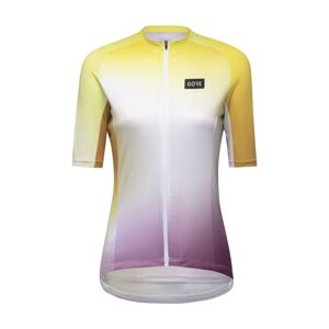 GORE Cyklistický dres s krátkym rukávom - CLOUD WMN - žltá/viacfarebná 40