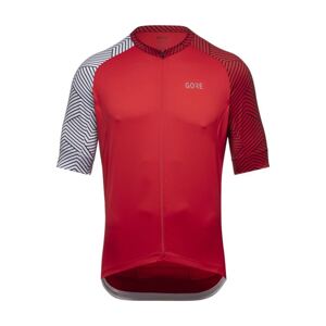 GORE Cyklistický dres s krátkym rukávom - C5 - červená/biela 2XL