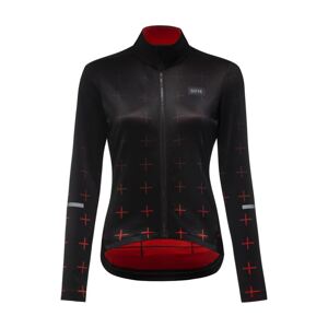 GORE Cyklistický dres s dlhým rukávom zimný - PROGRESS THERMO WMN - oranžová/červená 36
