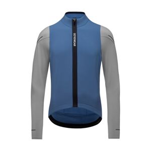 GORE Cyklistický dres s dlhým rukávom zimný - SPINSHIFT THERMO - modrá/šedá L