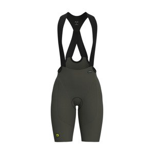ALÉ Cyklistické nohavice krátke s trakmi - VOLTAGE R-EV1 - zelená 4XL