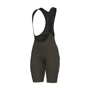 ALÉ Cyklistické nohavice krátke s trakmi - GRAVEL-PRO OFF ROAD - zelená 4XL
