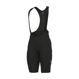 ALÉ Cyklistické nohavice krátke s trakmi - GRAVEL-PRO OFF ROAD - GRAVEL - čierna 4XL