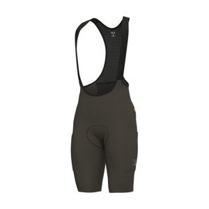 ALÉ Cyklistické nohavice krátke s trakmi - GRAVEL-PRO OFF ROAD - GRAVEL - zelená L