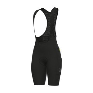 ALÉ Cyklistické nohavice krátke s trakmi - GRAVEL-PRO OFF ROAD - čierna 4XL