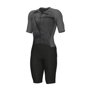 ALÉ Cyklistická kombinéza - BEYOND TRIATHLON - šedá/čierna