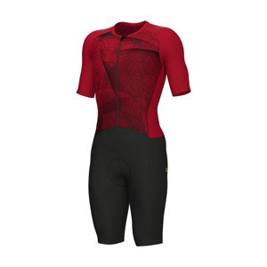 ALÉ Cyklistická kombinéza - BEYOND TRIATHLON - červená/čierna