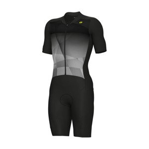 ALÉ Cyklistická kombinéza - WATT 3.6 R-EV1 - biela/šedá/čierna 4XL