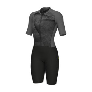 ALÉ Cyklistická kombinéza - BEYOND TRIATHLON - šedá/čierna 4XL