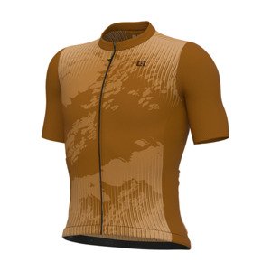 ALÉ Cyklistický dres s krátkym rukávom - KRAKATOA OFF ROAD-GRAVEL - hnedá
