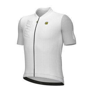 ALÉ Cyklistický dres s krátkym rukávom - FOLLOW ME PR-E - biela