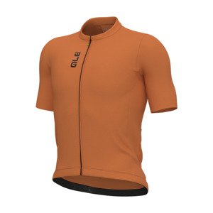 ALÉ Cyklistický dres s krátkym rukávom - COLOR BLOCK PRAGMA - oranžová S