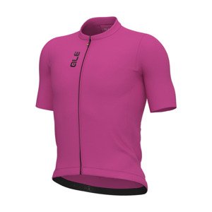 ALÉ Cyklistický dres s krátkym rukávom - COLOR BLOCK PRAGMA - ružová