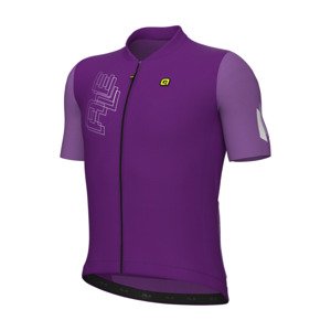 ALÉ Cyklistický dres s krátkym rukávom - FOLLOW ME PR-E - fialová 4XL
