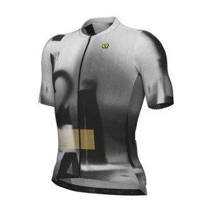 ALÉ Cyklistický dres s krátkym rukávom - SOUND PR-E - biela/šedá 3XL