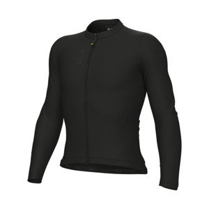 ALÉ Cyklistický dres s dlhým rukávom letný - COLOR BLOCK PRAGMA - čierna 3XL