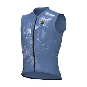 ALÉ Cyklistický dres bez rukávov - MIRROR PR-E - modrá XS