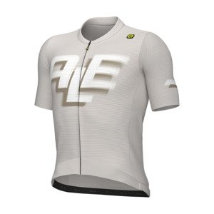 ALÉ Cyklistický dres s krátkym rukávom - SAUVAGE PR-E - ivory/biela S