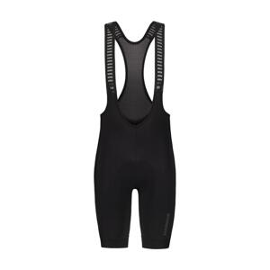 SHIMANO Cyklistické nohavice krátke s trakmi - VERTEX THERMAL SHORTS - čierna