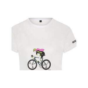 SHIMANO Cyklistické tričko s krátkym rukávom - SENTIERO LTD - biela