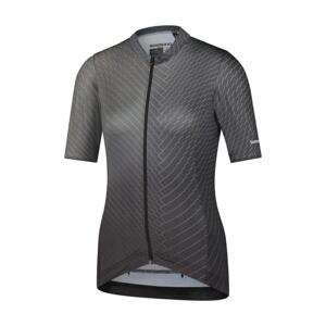 SHIMANO Cyklistický dres s krátkym rukávom - YURI - šedá