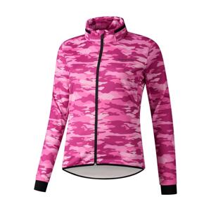 SHIMANO Cyklistická zateplená bunda - FURANO WARM - ružová S