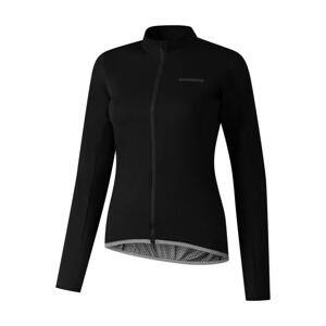 SHIMANO Cyklistická vetruodolná bunda - WINDFLEX - čierna XL