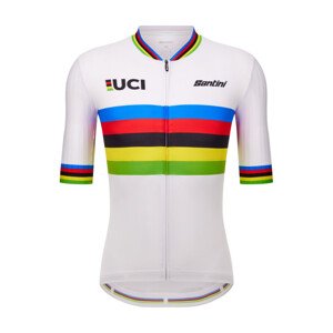 SANTINI Cyklistický dres s krátkym rukávom - UCI WORLD CHAMPION - viacfarebná 3XL
