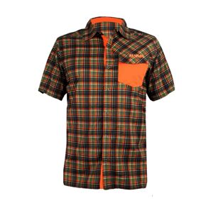 HAVEN košeľa - AGNESS SLIMFIT - oranžová/zelená