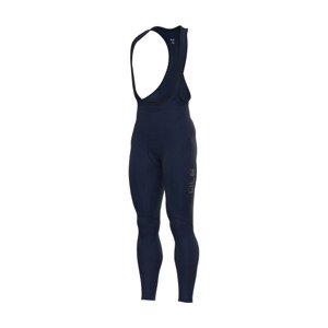 ALÉ Cyklistické nohavice dlhé s trakmi - WINTER SOLID - modrá 4XL