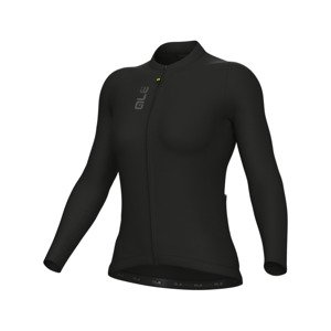 ALÉ Cyklistický dres s dlhým rukávom letný - COLOR BLOCK PRAGMA - čierna