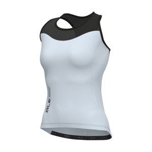 ALÉ Cyklistický dres bez rukávov - COLOR BLOCK PRAGMA - svetlo modrá/čierna 4XL