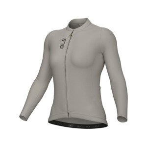 ALÉ Cyklistický dres s dlhým rukávom letný - COLOR BLOCK PRAGMA - béžová 4XL