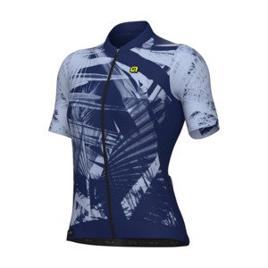 ALÉ Cyklistický dres s krátkym rukávom - PALM PR-E - modrá/fialová XL