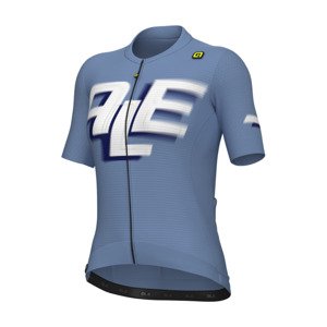 ALÉ Cyklistický dres s krátkym rukávom - SAUVAGE PR-E - modrá/biela 4XL