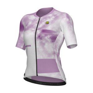ALÉ Cyklistický dres s krátkym rukávom - ATMOSFERA PR-E - biela/ružová XL