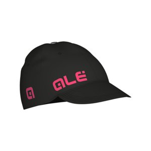 ALÉ Cyklistická čiapka - RAP - čierna/ružová UNI